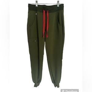 FIGS Zamora Jogger Scrub Pants DARK OLIVE XXS